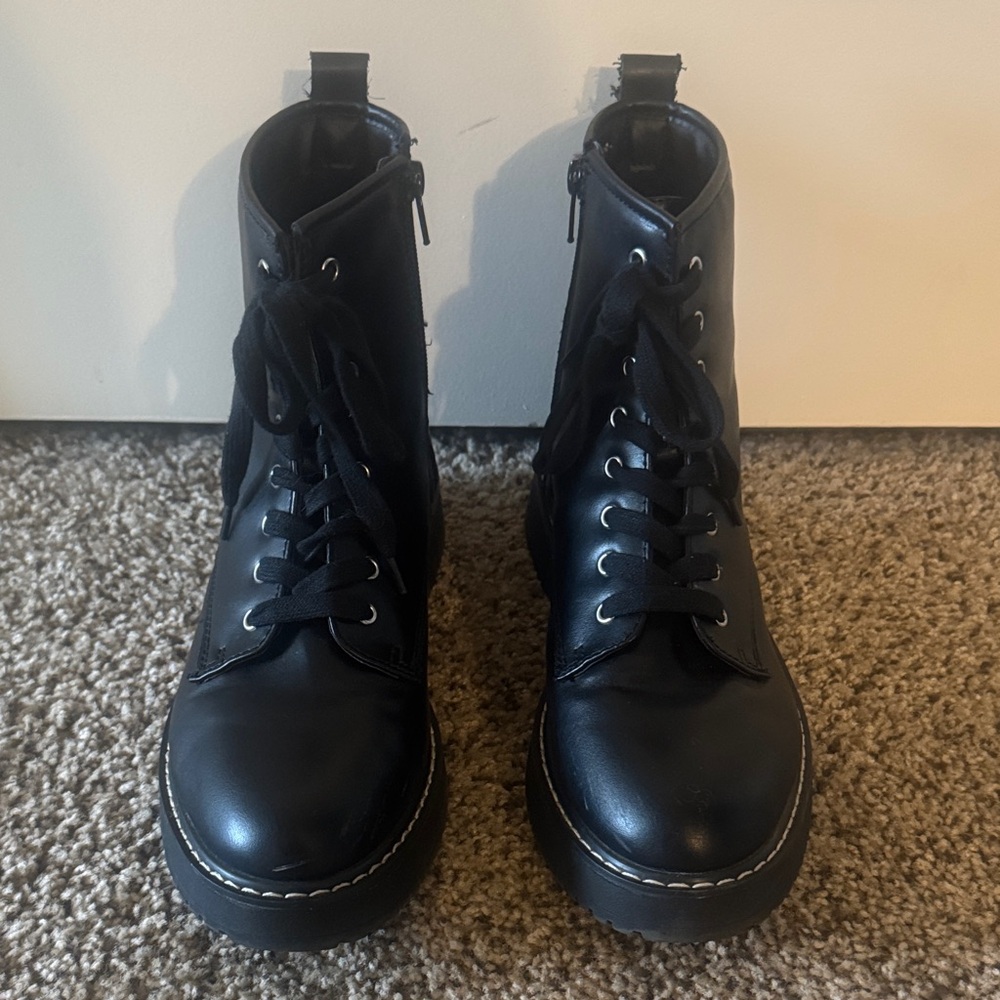 Black Madden Girl Combat Boots